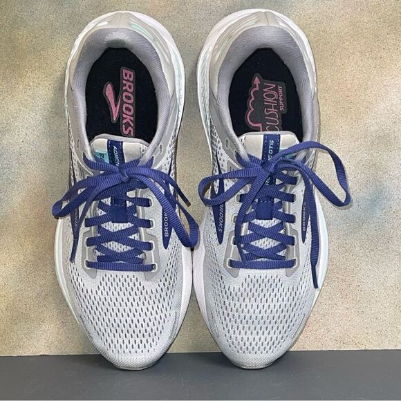 Brooks Adrenaline GTS 22 1203531D045 Gray Women's Wide Running Shoes Size 9D - Picture 10 of 16